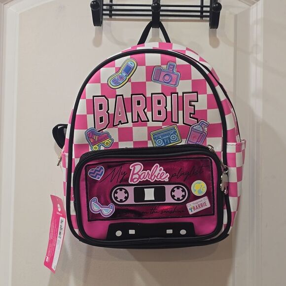 Barbie Play My Music Checkered Mini Backpack - Picture 8 of 11